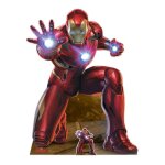 Figurine en carton - iron man - rouge et noir - d�coration originale - livr� mont�