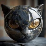 Figurines de chat noir sculptures de tête de chat noir statues de chat mignonnes en pierres de guérison ... Figurines de chat noir sculptures de tête de chat noir statues de chat mignonnes en pierres de guérison ...