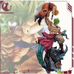 Figurine de collection dragon ball z broly vs goku super saiyan 28 cm avec bote ? statue rsine personnage ...