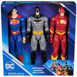 Figurines daction super - h�ros - spin master - lot de 3 - batman - superman - the flash - 30 cm