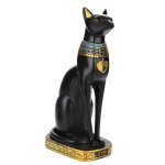 Figurine décorative - artisanat - statue de chat égyptien - résine - noir - intérieur Figurine décorative - artisanat - statue de chat égyptien - résine - noir - intérieur