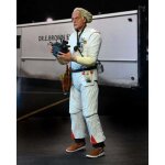 Figurine doc emmett brown en combinaison antiradiations du film retour vers le futur i 18 cm