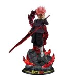 Figurine dragon ball z goku black rose zamasu 28 cm base lumineuse modle de collection
