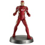 Figurine eaglemoss - iron man - heavyweights - peinture soign�e - socle avec logo captain america