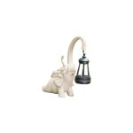 Figurine �l�phant solaire r�sine d�coration jardin ext�rieur et int�rieur lanterne led automatique r�sistante ...