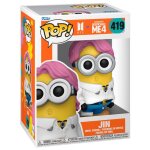 Figurine funko pop - funko - despicable me 4 jin minion - 9 cm - jaune - mixte