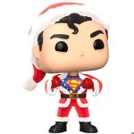 Figurine funko pop & t - shirt back dc comics superman exclusive flocked