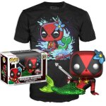 Figurine funko pop & t - shirt marvel deadpool mermaid exclusive Figurine funko pop & t - shirt marvel deadpool mermaid exclusive
