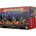 Figurine - games workshop - warhammer aos - seraphon aggradons - 95 pices - 3 figurines - noir
