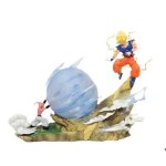 Figurine goku vs majin buu 21 cm avec bo�te ? diorama de combat dragon ball z