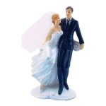 Figurines de mariage - unique - couple maris - rsine - 155x95x63cm - dcoration de table