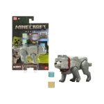 Figurine - mattel - jfr59 - minecraft - dennis le loup - articul�e avec accessoires