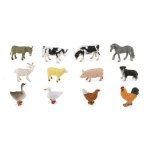 Figurines mini - la ferme : set de 12 animaux de la ferme Figurines mini - la ferme : set de 12 animaux de la ferme