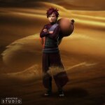 Figurine naruto shippuden gaara