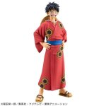 Figurine - banpresto - one piece - monkey d. luffy - yukata - 16 cm - dxf grandline series
