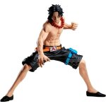 Figurine - banpresto - grandista - portgas d. ace - 20 cm - noir / bordeaux
