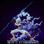 Figurine danime one piece monkey d. luffy gear 5 figurines daction statue en pvc 28cm