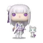 Figurine pop & buddy - funko - emilia avec puck - 9 cm - multicolore - vinyle