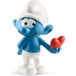 Figurine schtroumpf avec c?ur - schleich the smurfs 20817