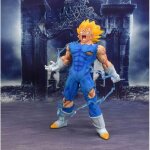 Figurine vegeta majin super saiyan 27cm - hurlement - dragon ball z effet �nergie bleu - collector pvc ...