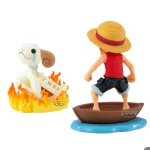 Figurine wcf log stories one piece monkey d. luffy & going merry