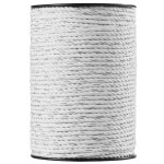 Fil de clture lectrique - vevor - 200 m - corde pehd tisse et fil 6 brins mtalliques mixtes - corde ...