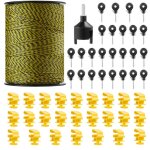Fil de clôture Électrique - vevor - 500 m - corde en fibre pehd tissée et 6 brins de fil acier inox - ... Fil de clôture Électrique - vevor - 500 m - corde en fibre pehd tissée et 6 brins de fil acier inox - ...