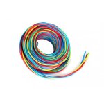Fil lectrique 2. 5 mm h07vu l. 5 m rouge / vert - jaune / bleu - couronne - monoconducteur