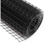 Fil de grillage noir acier galvanisé maille carrée 19x19mm rouleau 5m hauteur 100cm clôture volière Fil de grillage noir acier galvanisé maille carrée 19x19mm rouleau 5m hauteur 100cm clôture volière
