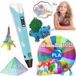 Filament pla 5m x 20 couleurs ensemble de stylos dimpression 3d doodle printer dessin cadeau pour enfants ...