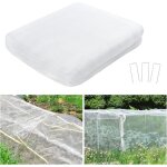 Filet anti - insectes - filet fin de jardin 25 x 15 m avec 15 bâtons de jardin en forme de u clôture ... Filet anti - insectes - filet fin de jardin 25 x 15 m avec 15 bâtons de jardin en forme de u clôture ...