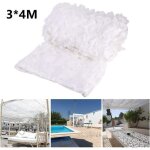 Filet de camouflage - blanc - 3x4m - rsistant  leau - lger - durable