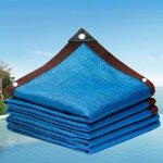 Filet dombrage hdpe 2 x 4 m - 90?95% protection uv oeillets m�tal coupe - vent (bleu)