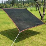 Filet dombrage noir 3 x 4 m - toile hdpe 85% anti - uv renforc�e et r�sistante aux d�chirures