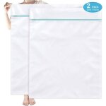 Filets  linge xxl (90x110 cm) avec fermeture clair rutilisables 2 pices pour protger le linge en ...