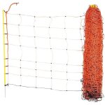 Filet � moutons simple pointe kerbl - orange - 50 m x 108 cm