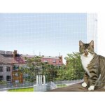 Filet de protection transparent pour chat 4 � 3 m
