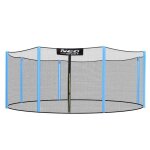 Filet de s�curit� pour trampoline - janshop - 397 - 404 cm - 8 poteaux - pe haute qualit� - r�sistant ...