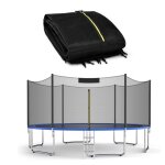 Filet de s�curit� pour ttrampoline de 427 cm hauteur 180 cm filet de remplacement en plastique pe avec ...