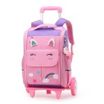Fille garon a roulette sac dos scolaire enfant primaire cole intermdiaire oxford impermable sac couleurs ...