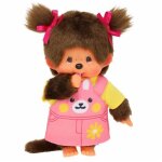Fille en robe de lapin avec deux nattes 20 cm kiki poup�e monchhichi mode