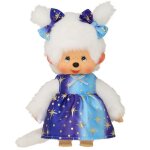 Fille en robe starlight 20 cm kiki monchhichi poup�e deux nattes