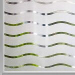 Film de confidentialit� pour fen�tre autocollant givr� sans colle statique 445 x 200 cm