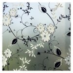 Film de confidentialit� pour fen�tre film statique pour verre � motif floral 30 x 100 cm