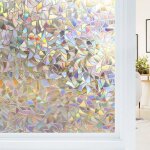 Film �lectrostatique pour fen�tre effet arc - en - ciel film anti - uv 3d pour fen�tre 445 x 200 cm