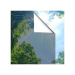 Film fen�tre miroir sans tain 445x200cm - protection uv & chaleur - autocollant anti - regard isolant ...
