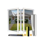 Film fentre miroir sans tain 90x200 cm adhsif anti - regard protection solaire et uv isolation thermique ...
