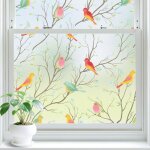 Film pour fen�tre sans adh�sif - anti regard vitrail autocollant d�coratif opaque anti - uv pour fen�tres ...