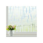 Film fen�tre verre d�poli autocollant 445x400cm - brise vue occultant motif crois� pour intimit� salle ...