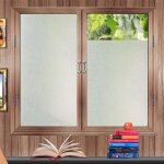 Film occultant d�poli 90 x 200 cm - film fen�tre anti - regard anti - uv r�utilisable